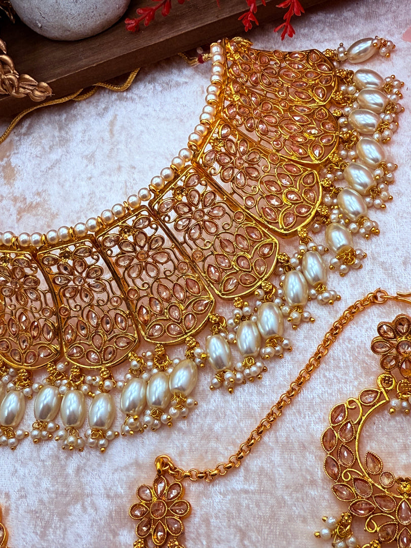 Zeenath Polki Choker Set