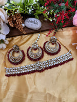 Load image into Gallery viewer, मिशा मिरर चोकर सेट