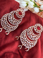 Load image into Gallery viewer, American Diamond RoseGold Earring