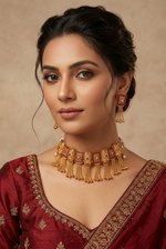 Load image into Gallery viewer, Durga High Quality Golden Set