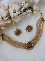 Load image into Gallery viewer, Crystal beads Choker set
