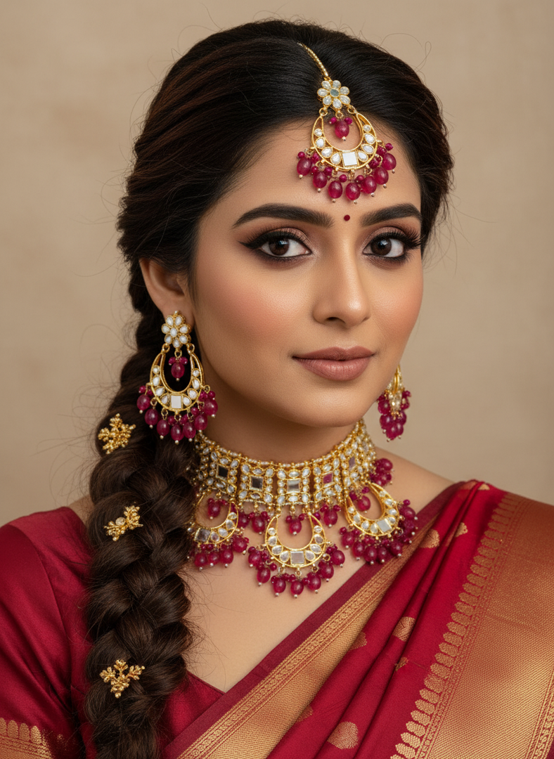 पाकिस ट्रेंडिंग मिरर चोकर सेट