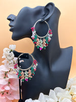 Load image into Gallery viewer, Silver Multicolor Waliya Earring
