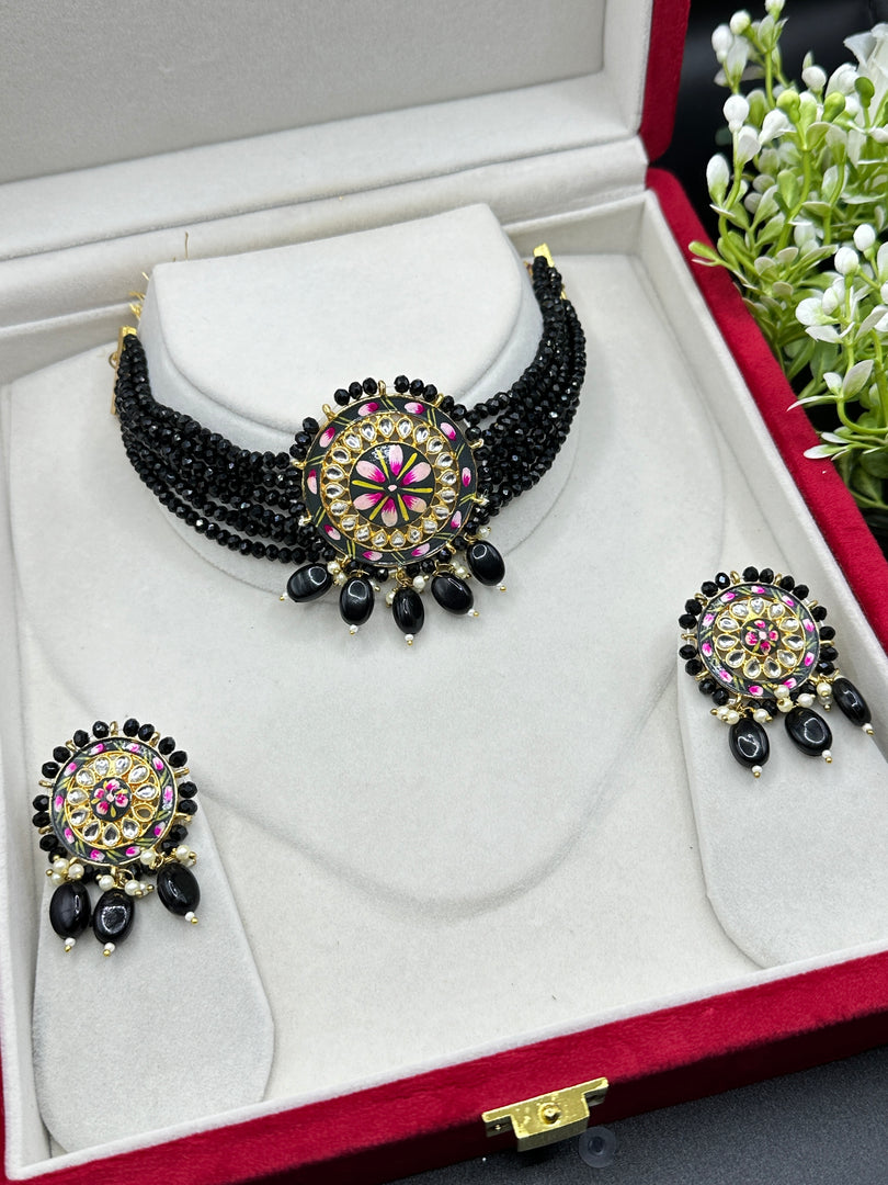 Meenakari Indian Choker Set