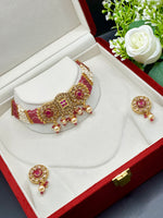 Load image into Gallery viewer, Abhaya Polki Choker Set
