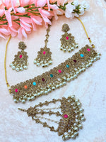 Load image into Gallery viewer, Ramiza Pakistani Choker set
