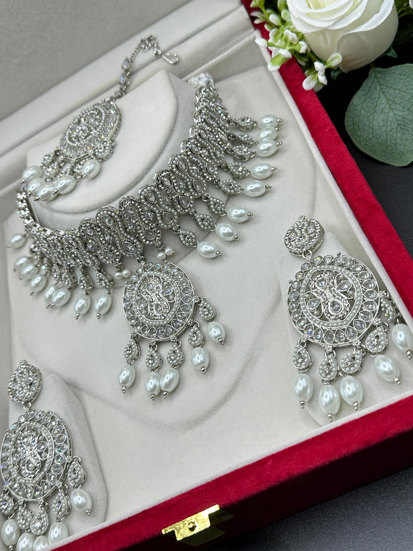 Mirza Polki Indian Choker Set