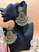 Load image into Gallery viewer, Kiya Oversized polki earrings
