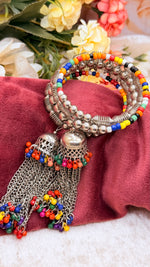 Load image into Gallery viewer, Stretchable Oxidised Bangles