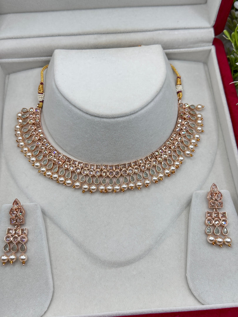 RoseGold Necklace Set