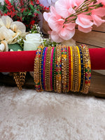 Load image into Gallery viewer, Shine bright Multicolor metal Bangles