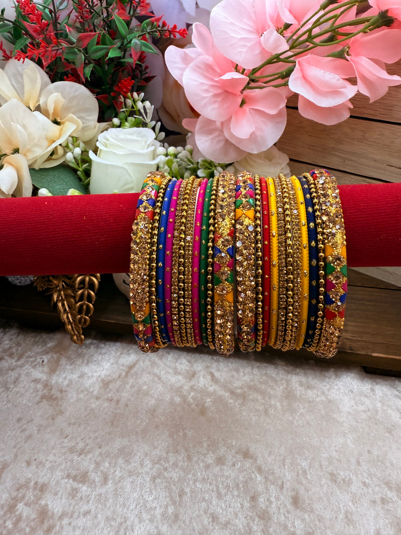 Shine bright Multicolor metal Bangles