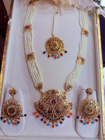 Load image into Gallery viewer, Jadau Collections Pearl Multicolor Mala Set