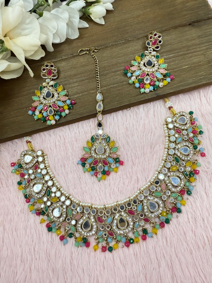 Kimmy mirror necklace set