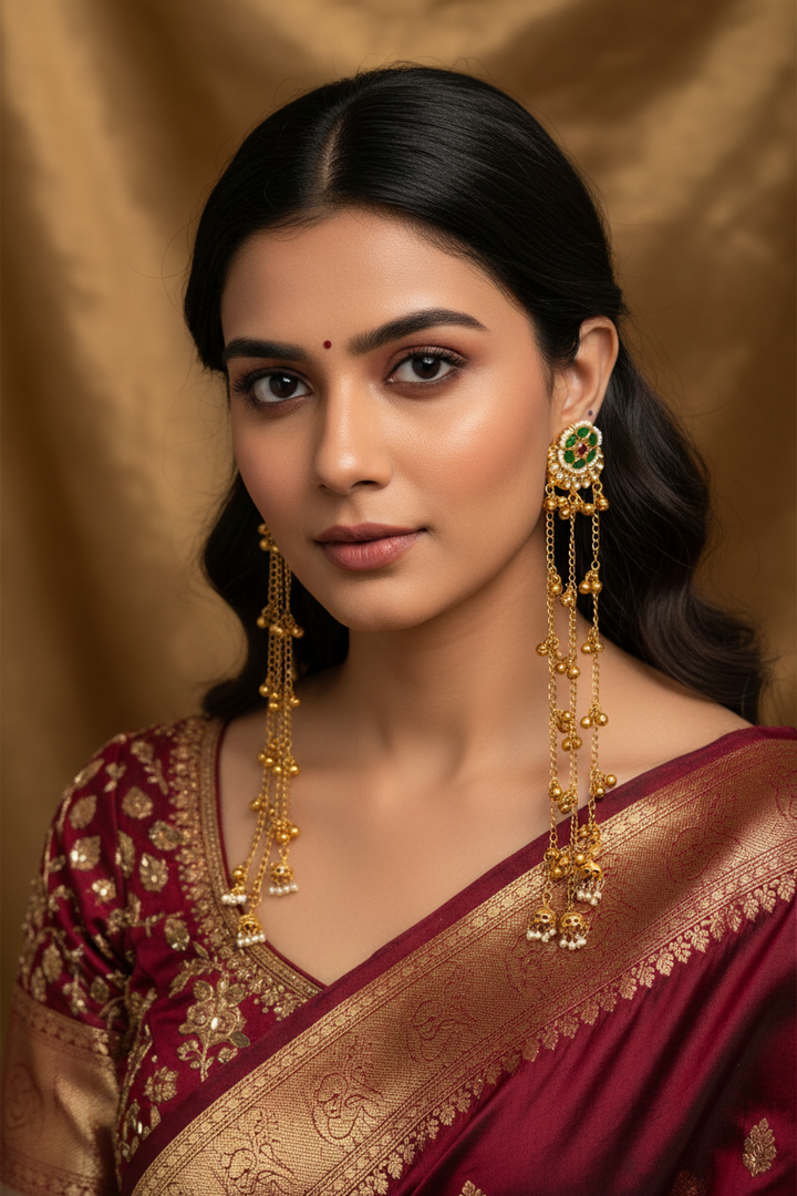 Kashmiri long earring