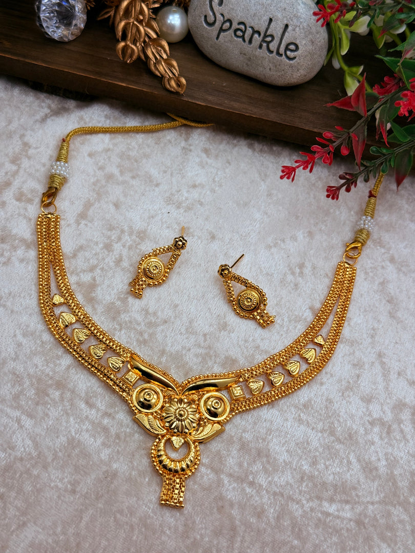 Farida Golden Necklace Sets