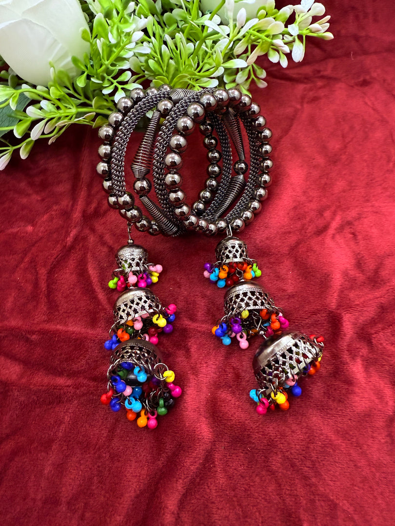 Stretchable Oxidised Bangles