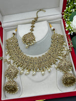 Load image into Gallery viewer, Afsara High Quality Polki Semi Bridal Necklace Set
