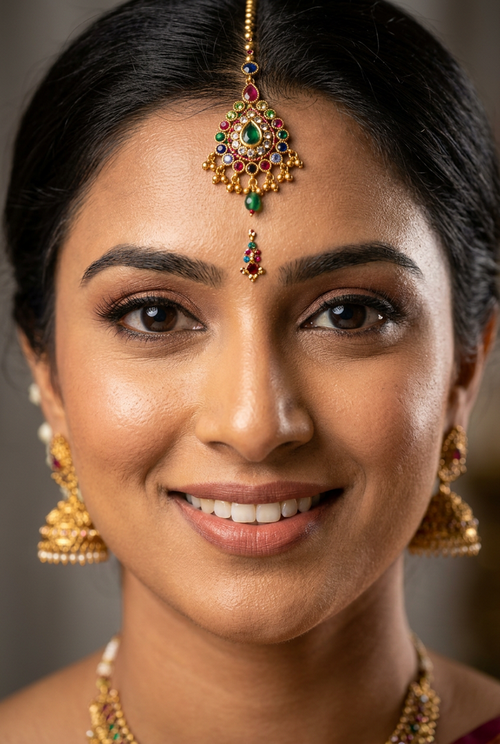 Long colored bindi card