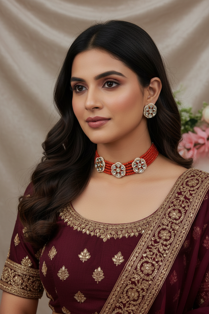 फूल 🌸 चोकर सेट