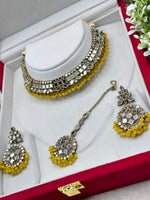 Load image into Gallery viewer, Kanchan Mirrror Necklace Set
