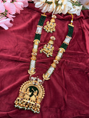 Rajwadi Gold plated Necklace with earrings