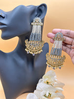 Load image into Gallery viewer, Shimu Oversized Polki pearl Earrings