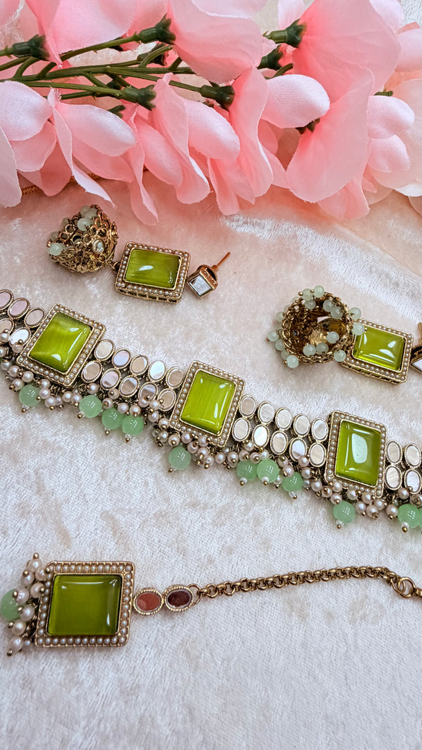 Jana Mirror choker set