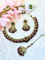 Load image into Gallery viewer, Sophi Polki Necklace Set
