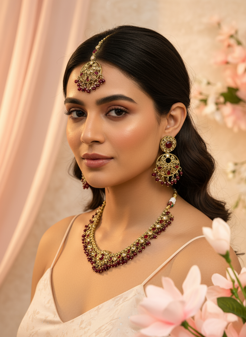 Sophi Polki Necklace Set