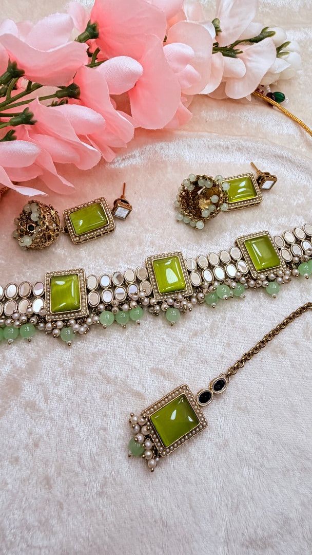 Jana Mirror choker set