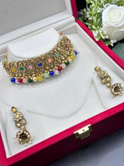 Lalita Stone Indian choker set