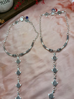 Load image into Gallery viewer, चांदी की पायल संलग्न अंगूठी के साथ
