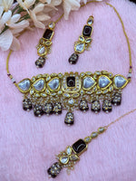 Load image into Gallery viewer, Barkha Kundan Necklace Set
