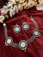 Mirror flower Oxidised see