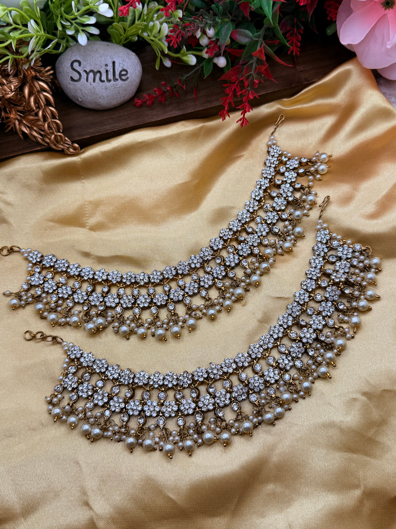 पारंपरिक दुल्हन चांदी की पायल