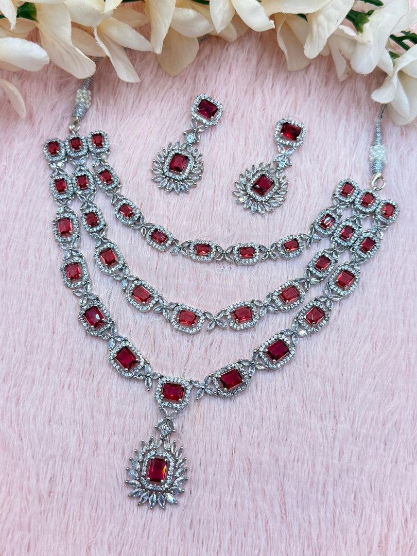 Simrat Ad Necklace Earring Set