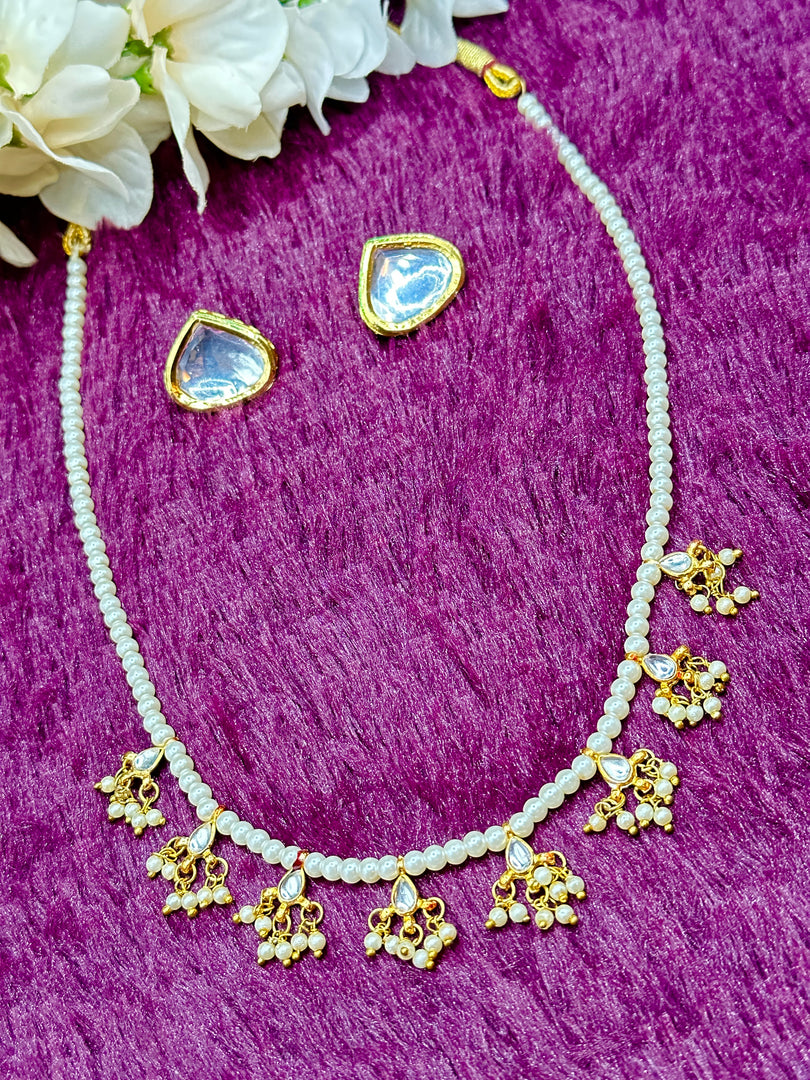 Kundan Meenakari Necklace Set