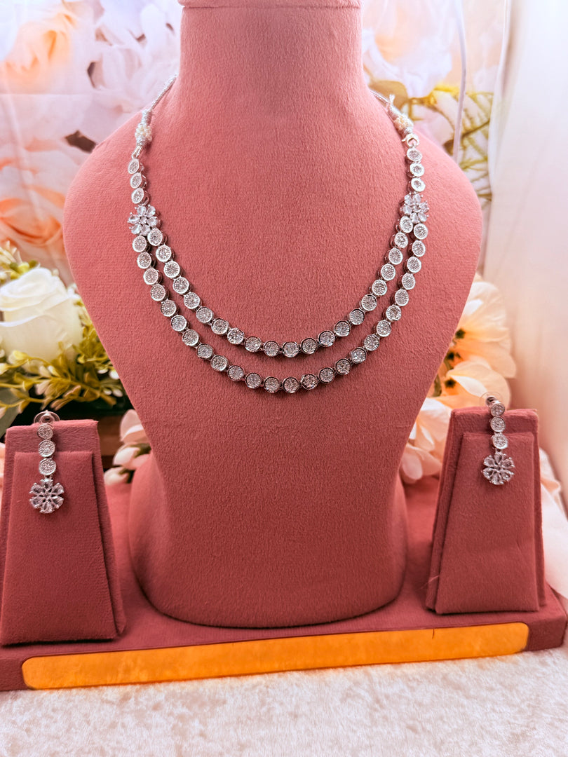 Double Line AD Silver set