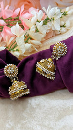 Load image into Gallery viewer, Ankshri golden jhumki