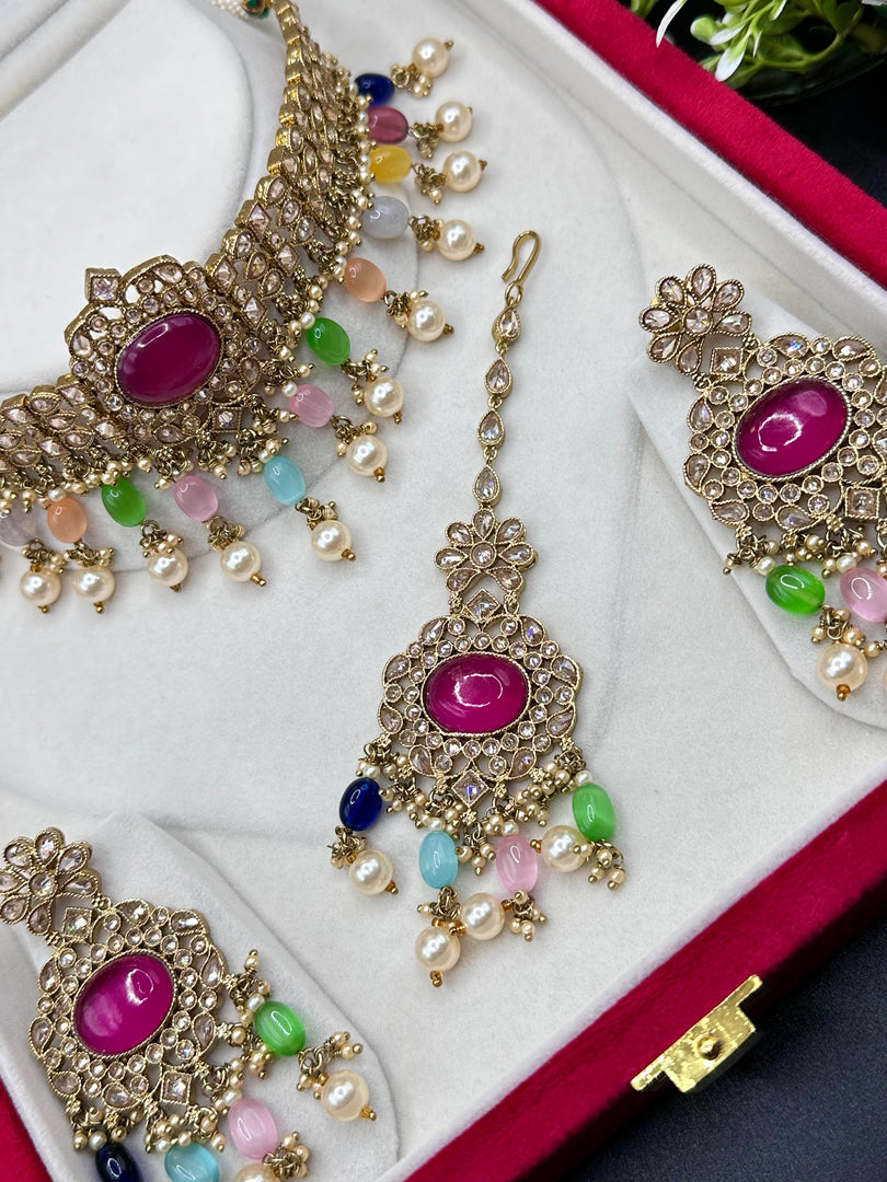 Monalisa Rani Royal Polki Choker Set