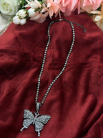 Load image into Gallery viewer, Butterfly Rhinestone Chain with Pendant