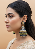 Load image into Gallery viewer, Meenakari Kundan Jhumka’s