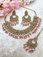 Load image into Gallery viewer, Ishita Polki Indian Choker Set
