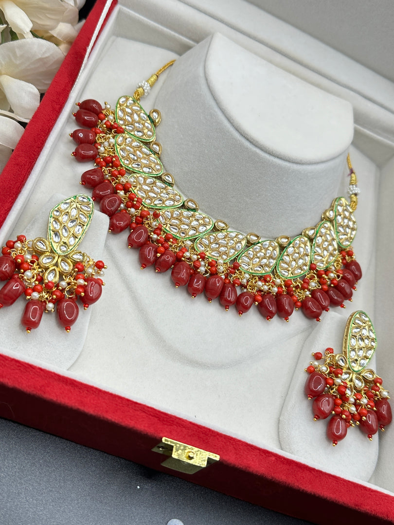 Kundan Indian Necklace Set