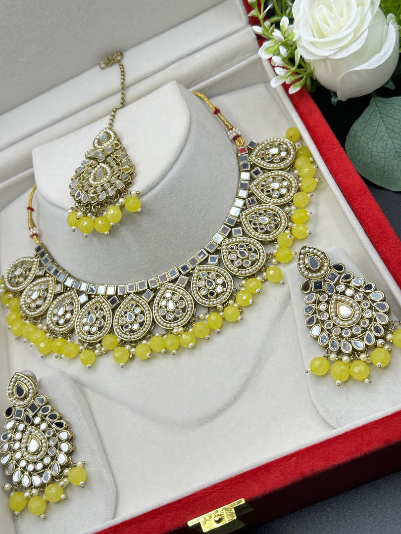 Ahana Mirror Necklace Set