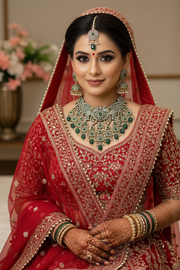 Elephant AD Emerald Green Bridal set