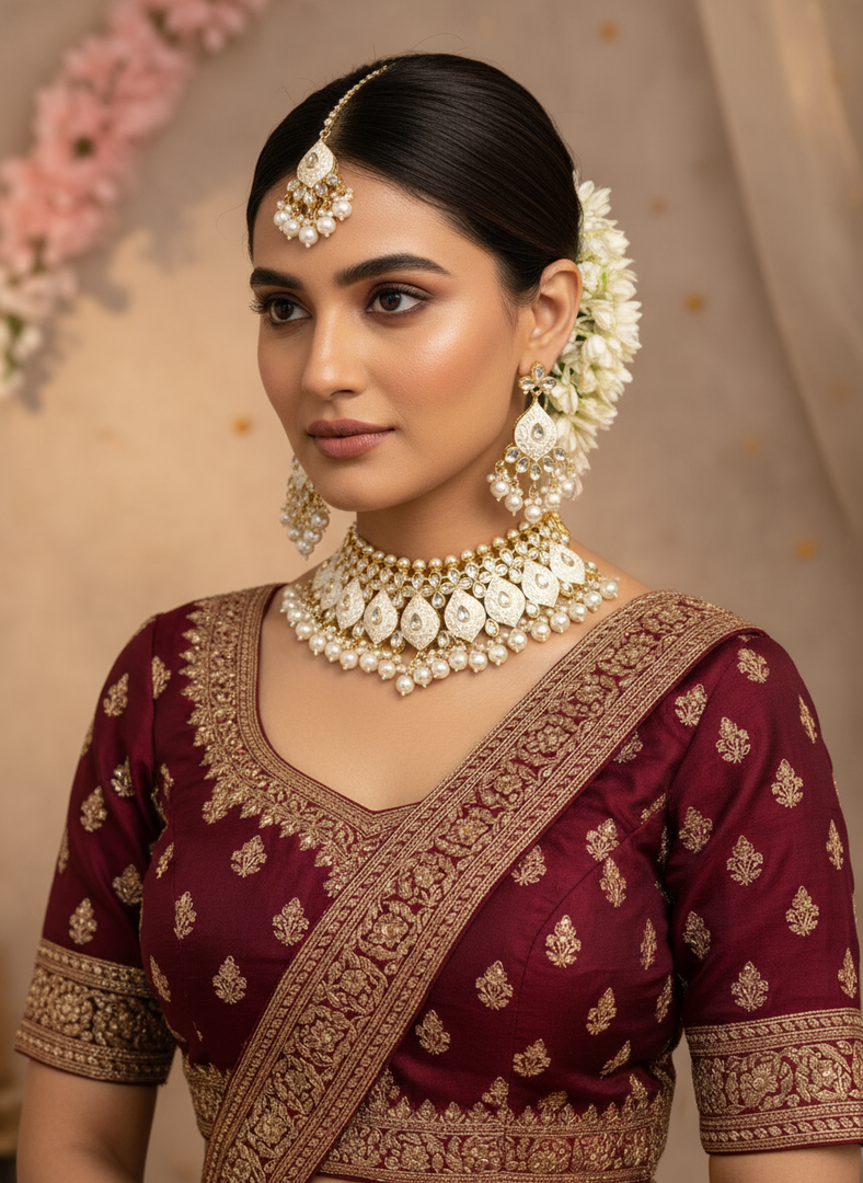 Shakshi Meenakari Kundan Choker Set