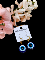 Load image into Gallery viewer, Evil eye earrings
