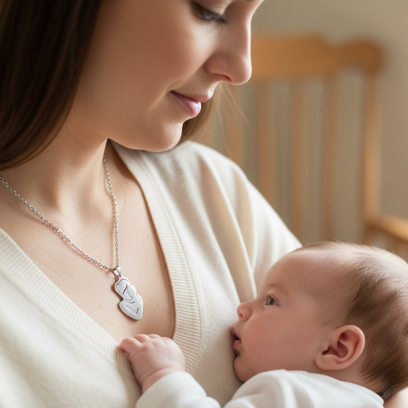 Stainless Steel Mothers Day Necklace